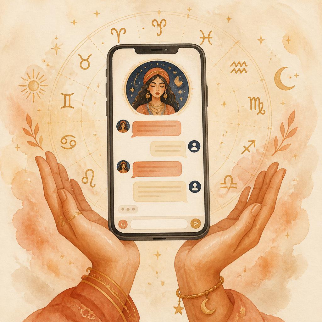 Preview of a chat conversation with Vaanii, the AstroVaanii AI astrologer